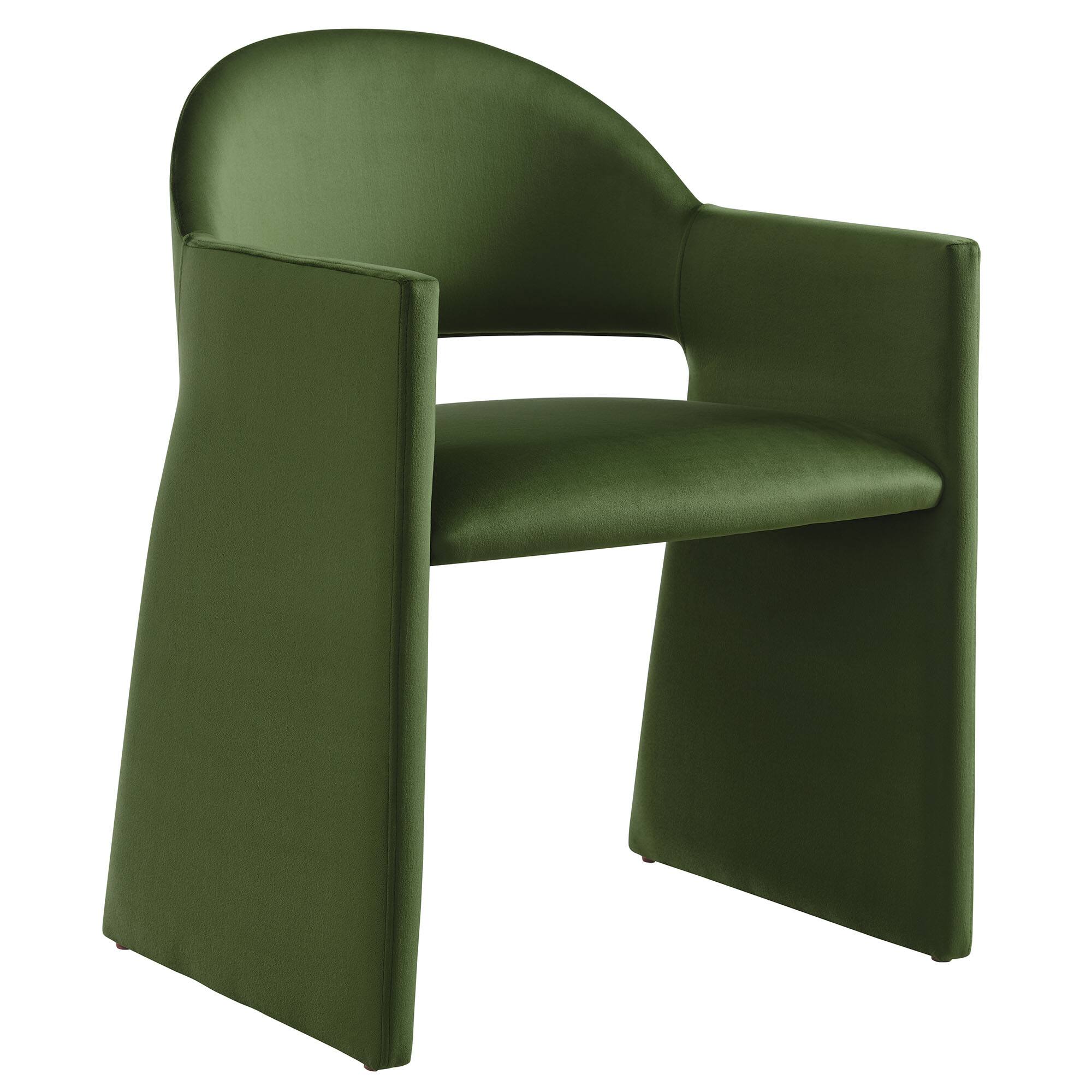 Angle. Modway - Talia Dining Armchair - Moss Green.