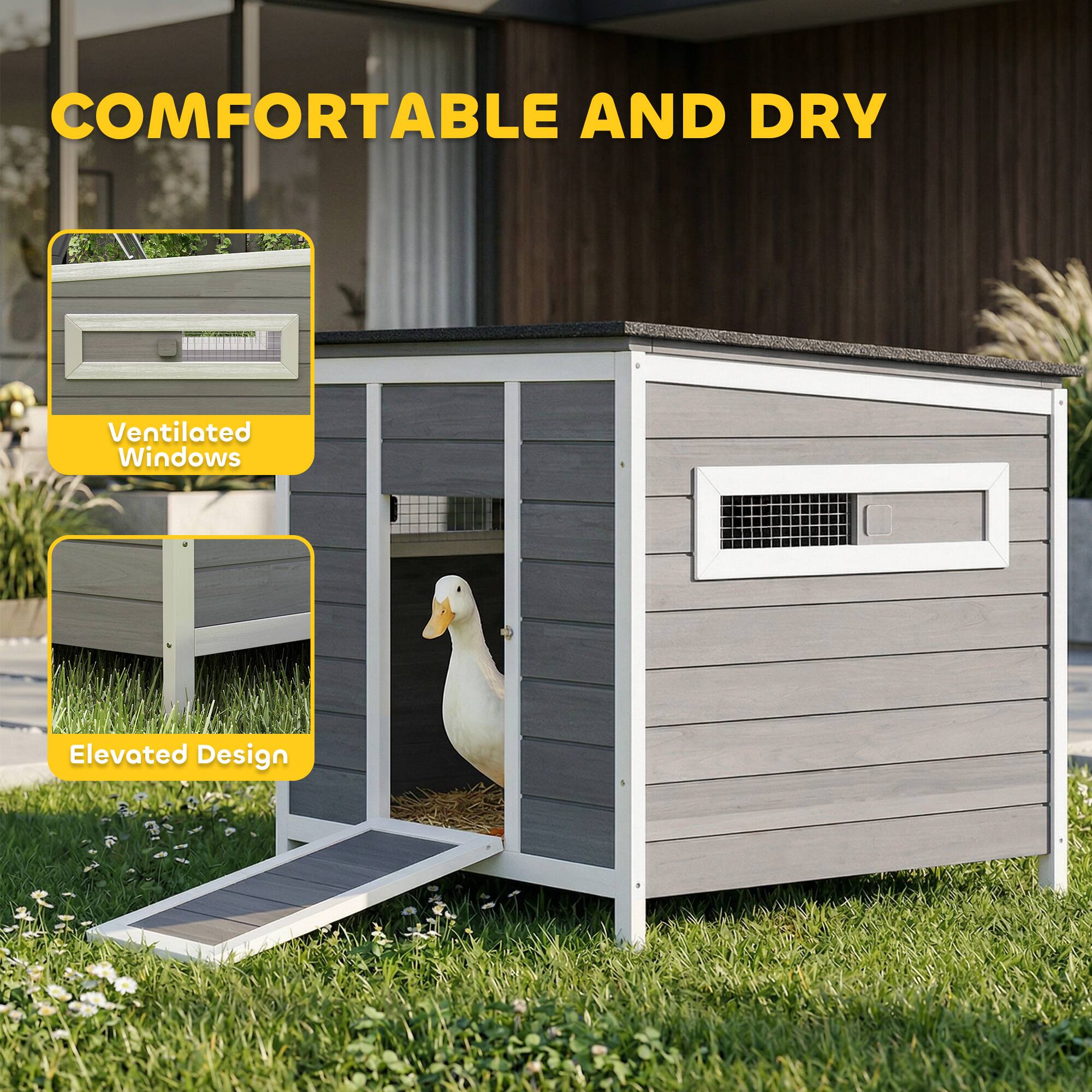 COMFORTABLE AND DRY

- Ventilated Windows
- Elevated Design
