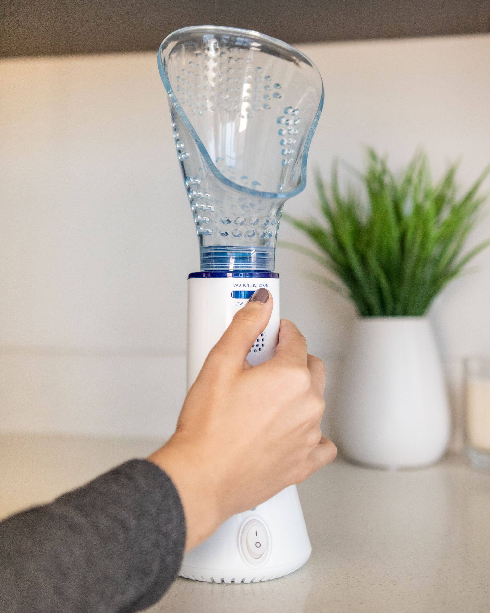 B. CAUTION - HOT STEAM LOW