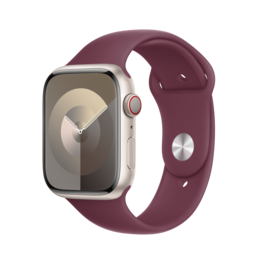 Apple - 45mm Sport Band - S/M - Mulberry