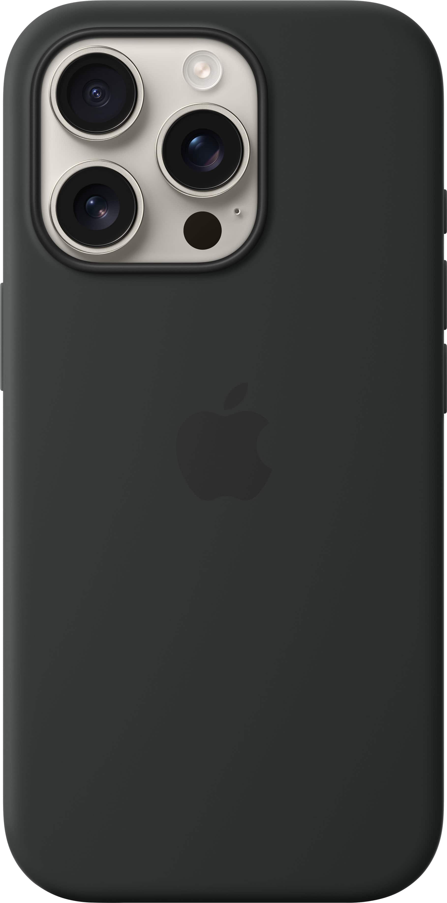 Alt View 11. Apple - iPhone 16 Pro Silicone Case with MagSafe - Black.