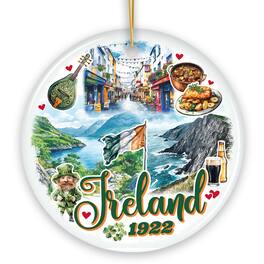 OrnamentallyYou - Picturesque Ireland Cultural Christmas Ornament, Cliffs of Moher Irish Landmarks - Multi-colored