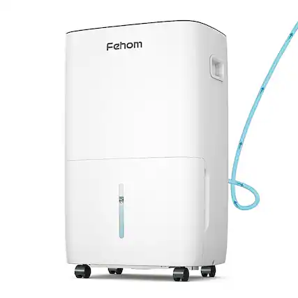 Front. Fehom - Fehom 150 Pint Dehumidifier with Pump for Home & Basements - White.