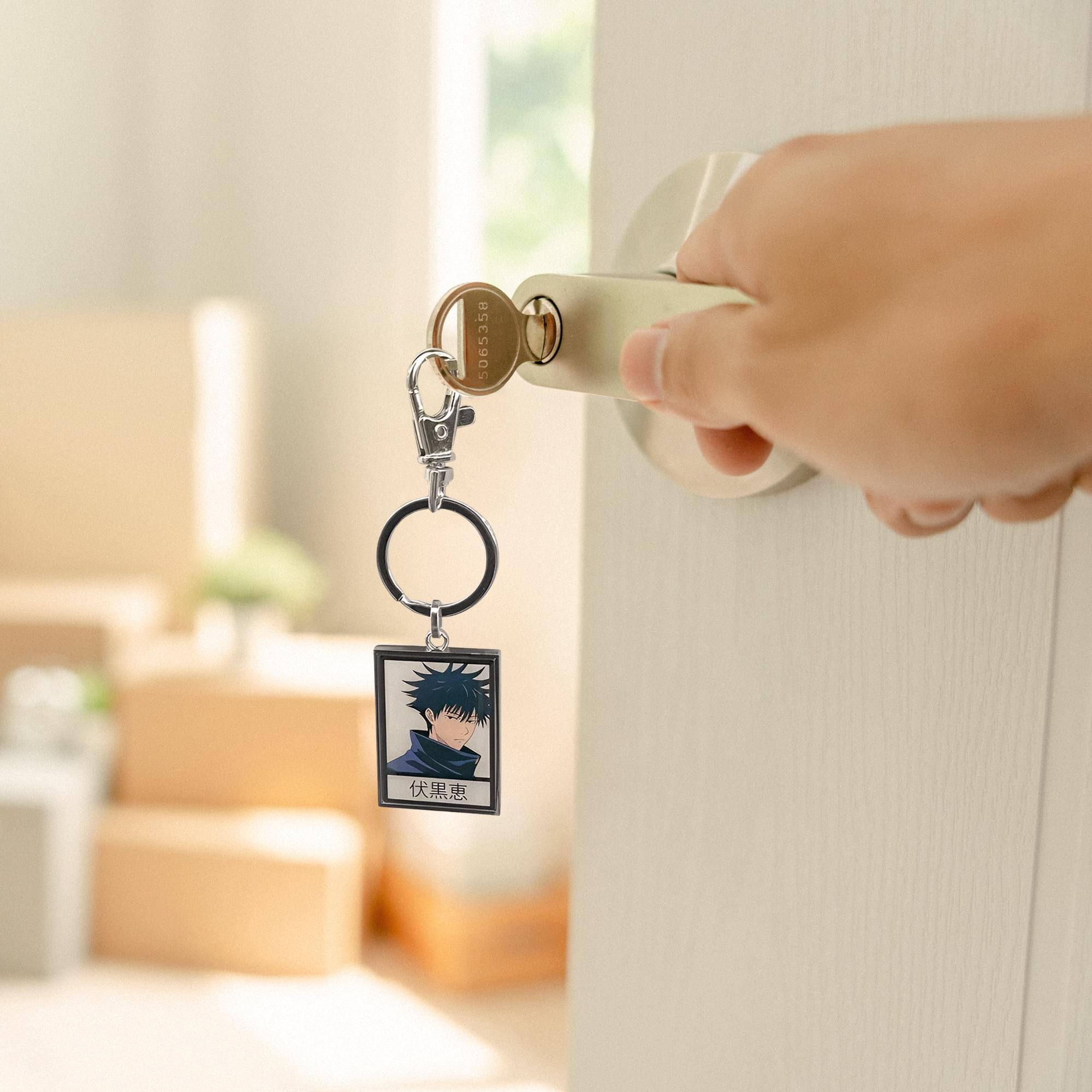 Alt View 3. SalesOne LLC - Jujutsu Kaisen Megumi Fushiguro Character Keychain - Silver.