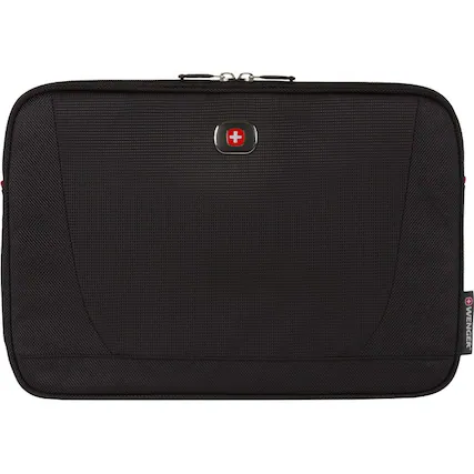 Front. SwissGear - Wenger Beta 14In Sleeve - Fits Up To 14In Laptop Black - Black.
