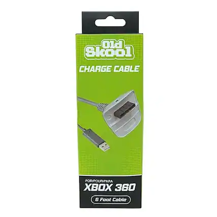 Old Skool CHARGE CABLE
FOR/POUR/PARA XBOX 360
6 Foot Cable