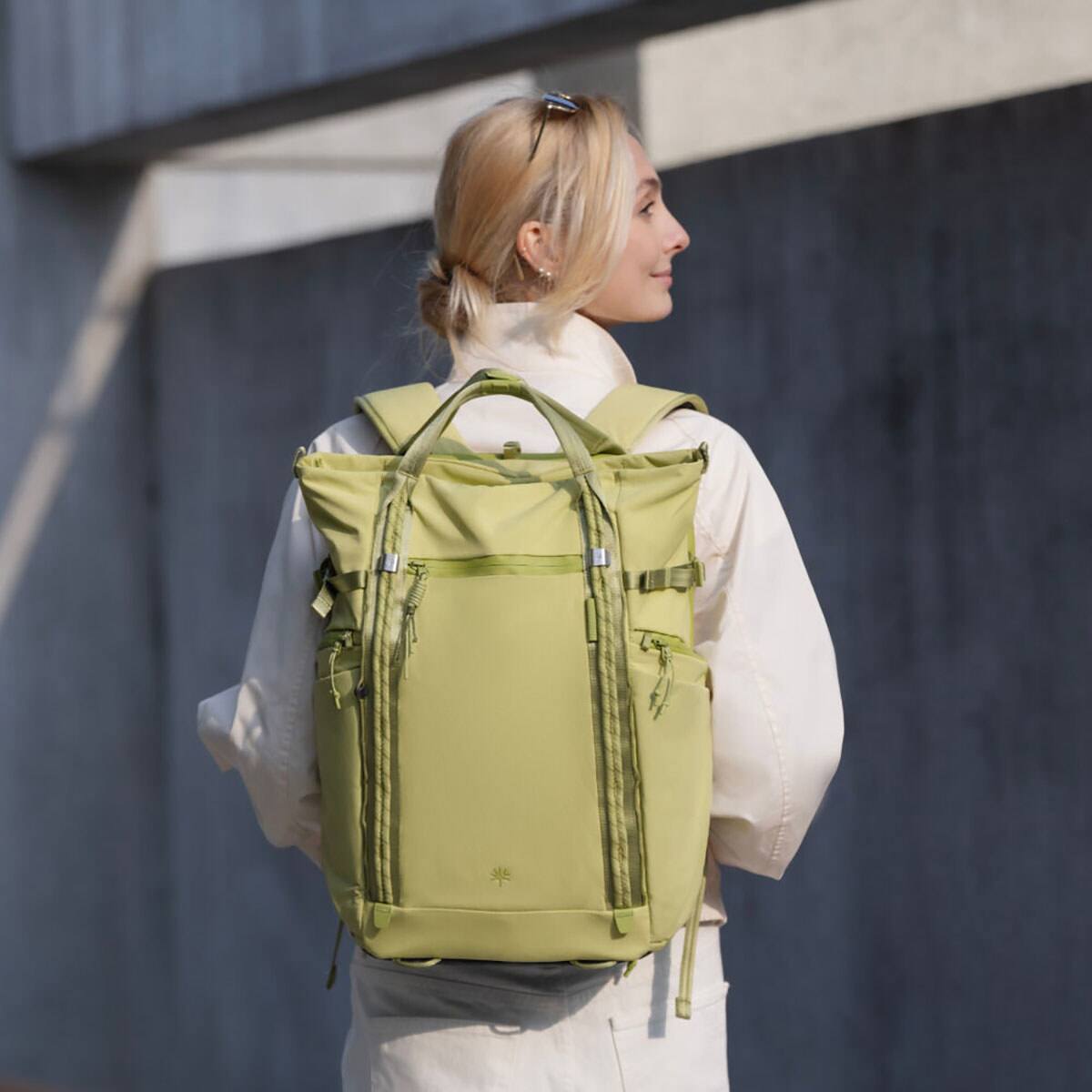 Alt View 2. PGYTECH - PGYTECH OneGo Roamer Camera Tote Backpack - 18L, Grass Green.