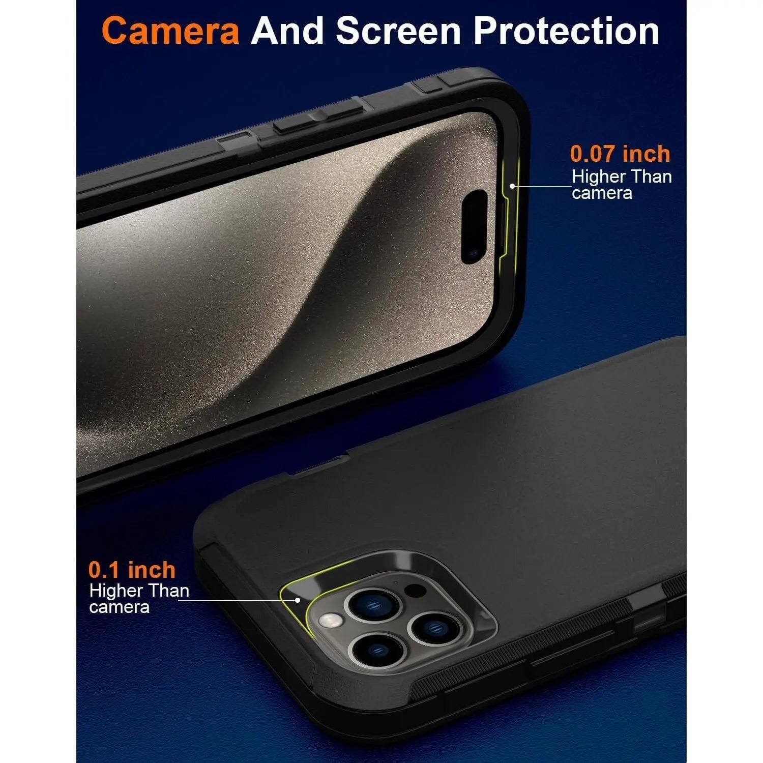 Camera And Screen Protection

0.07 inch Higher Than camera

0.1 inch Higher Than camera