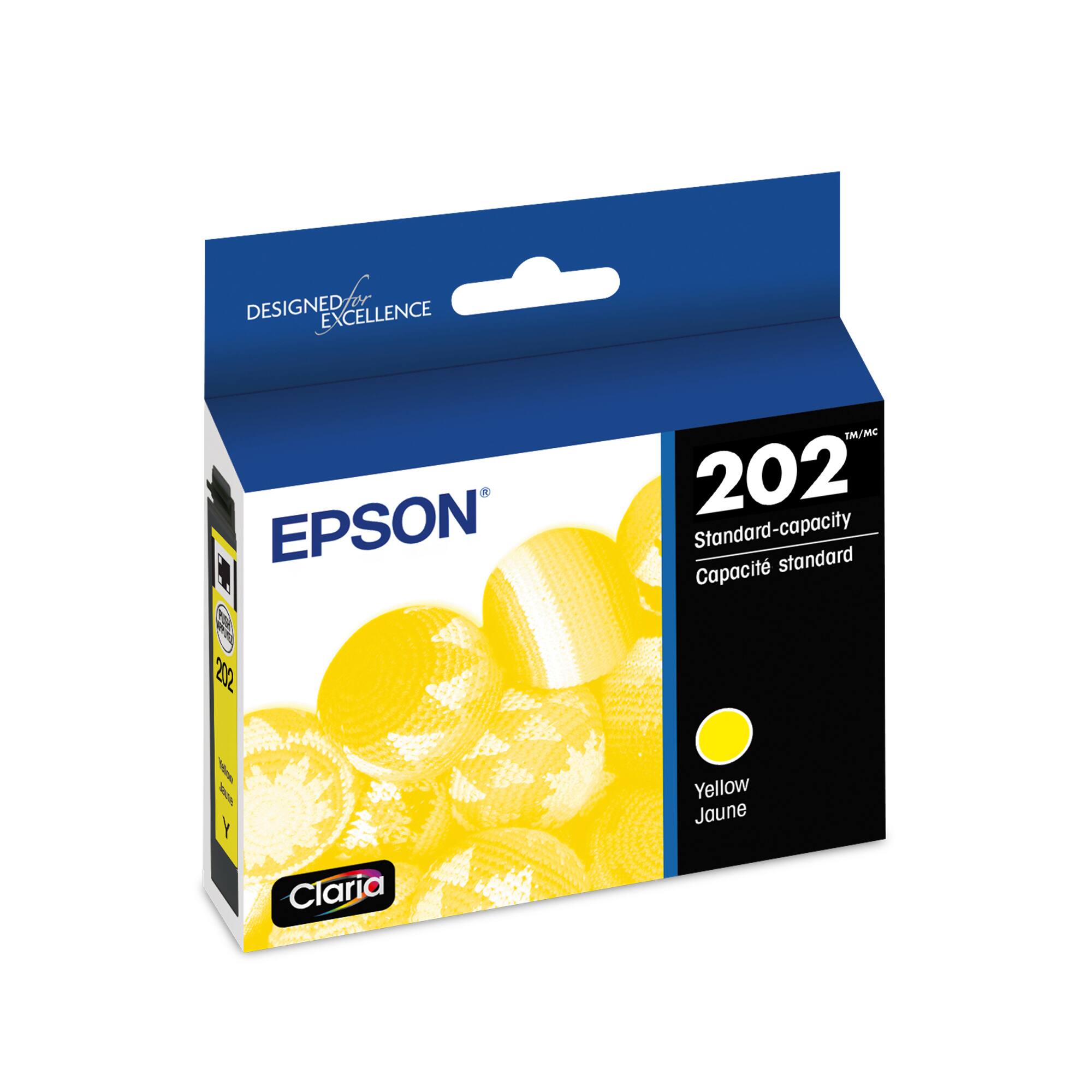 Designed for Excellence EPSON W20 202 TM/MC 202 Standard-capacity Capacit standard M I Y Claria Yellow Jaune