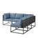 Alt View 23. Walker Edison - Modern Rockland 5-Piece Patio Sectional - Blue.