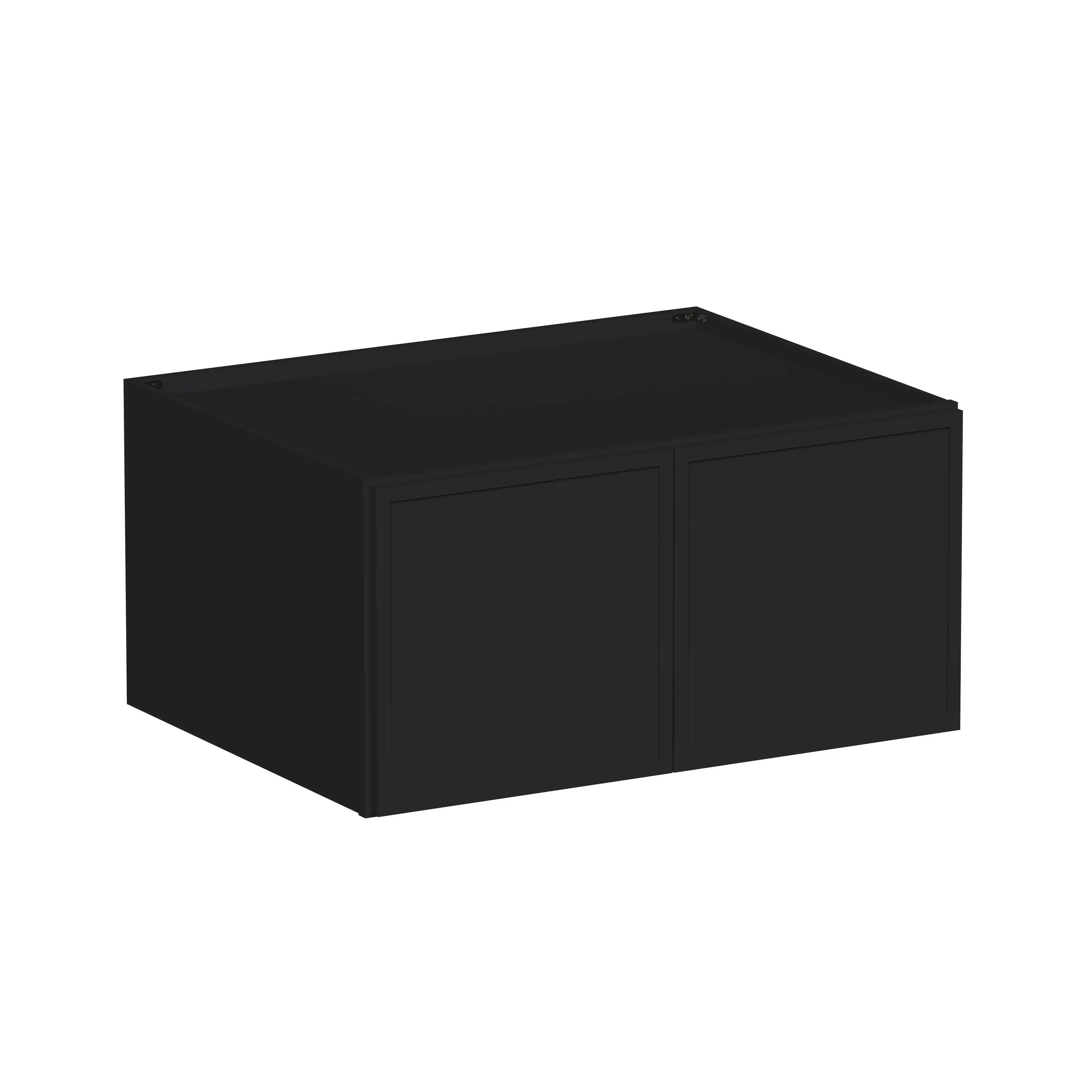 Boyel Living - 36-in W x 18-in H x 27-in D Shaker RTA Kitchen Deep Wall Cabinet with Soft-Close - Black