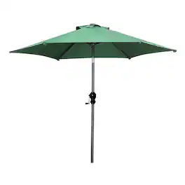 Ainfox - 7.5ft Patio Umbrella Without Lights - Green