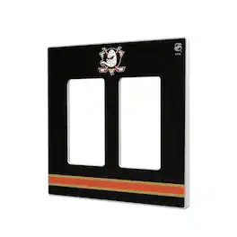 Keyscaper - Anaheim Ducks Double Rocker Lightswitch Plate - Multicolor