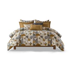 Gracie Mills - Rowan 8-Piece Oversized Comforter Set - Gold