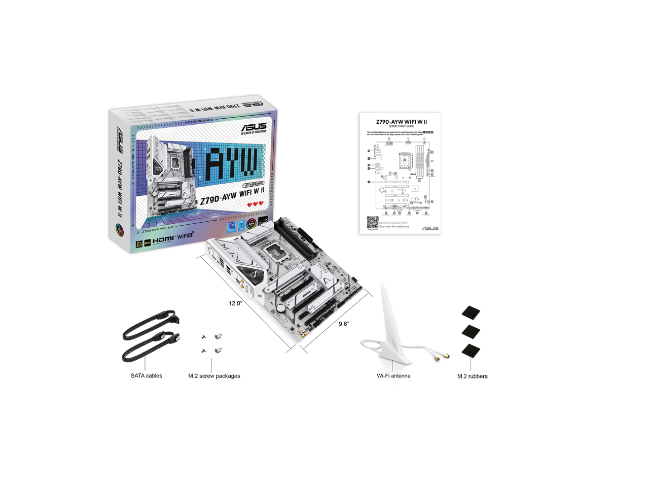 ASUS Z790 AYW WIFI W II ATX Motherboard for Intel LGA1700 with