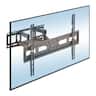 Mount-It! - Full Motion TV Wall Mount Bracket for 37–80" TVs, Dual-Arm, 14" Extension, 88 lb Capacity, Tilt & Swivel - Black