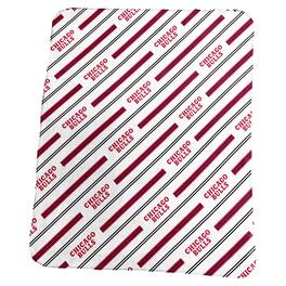 Logo Brands - Chicago Bulls 50" x 60" Classic Vertical Stripe Fleece Throw Blanket - Multicolor