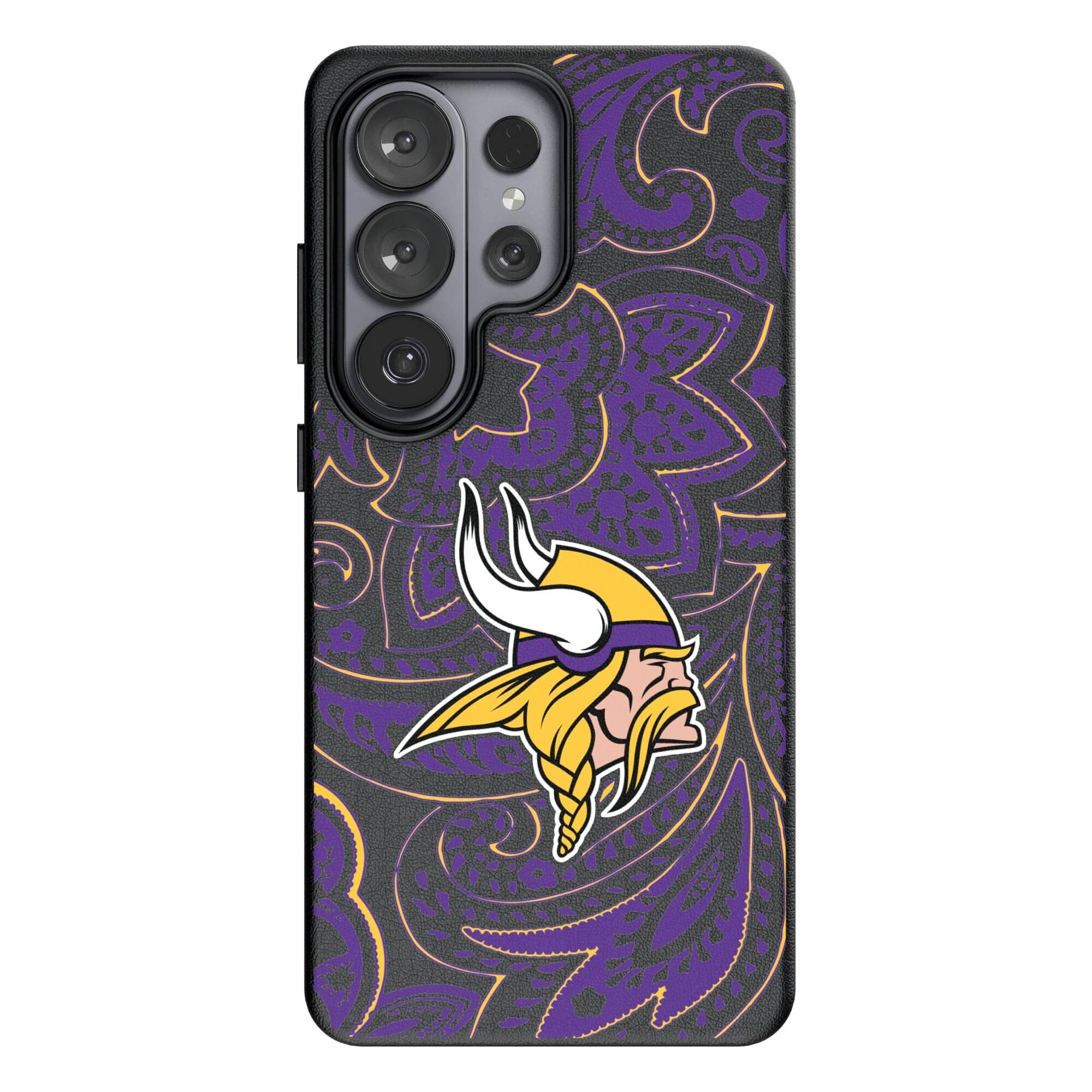 Keyscaper - NFL - Minnesota Vikings Paisley Galaxy Magnetic Bump Case - S25 Plus - Black price history on PriceWatchPro