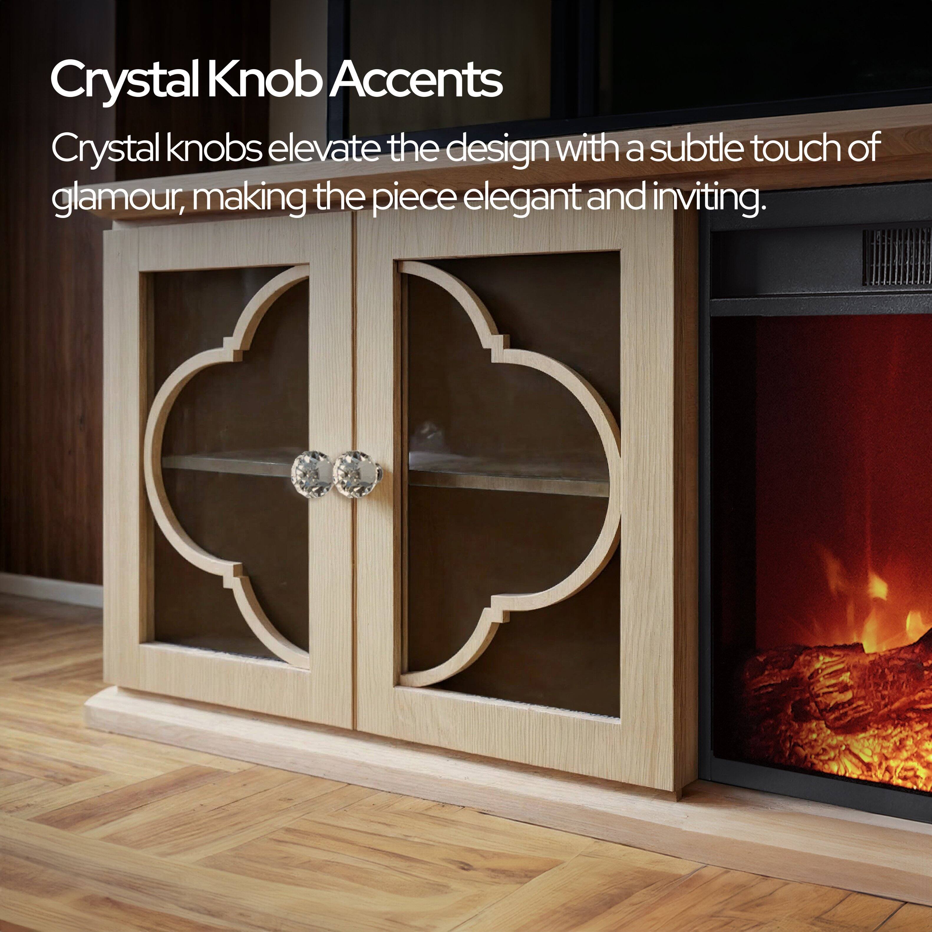 Crystal Knob Accents

Crystal knobs elevate the design with a subtle touch of glamour, making the piece elegant and inviting.