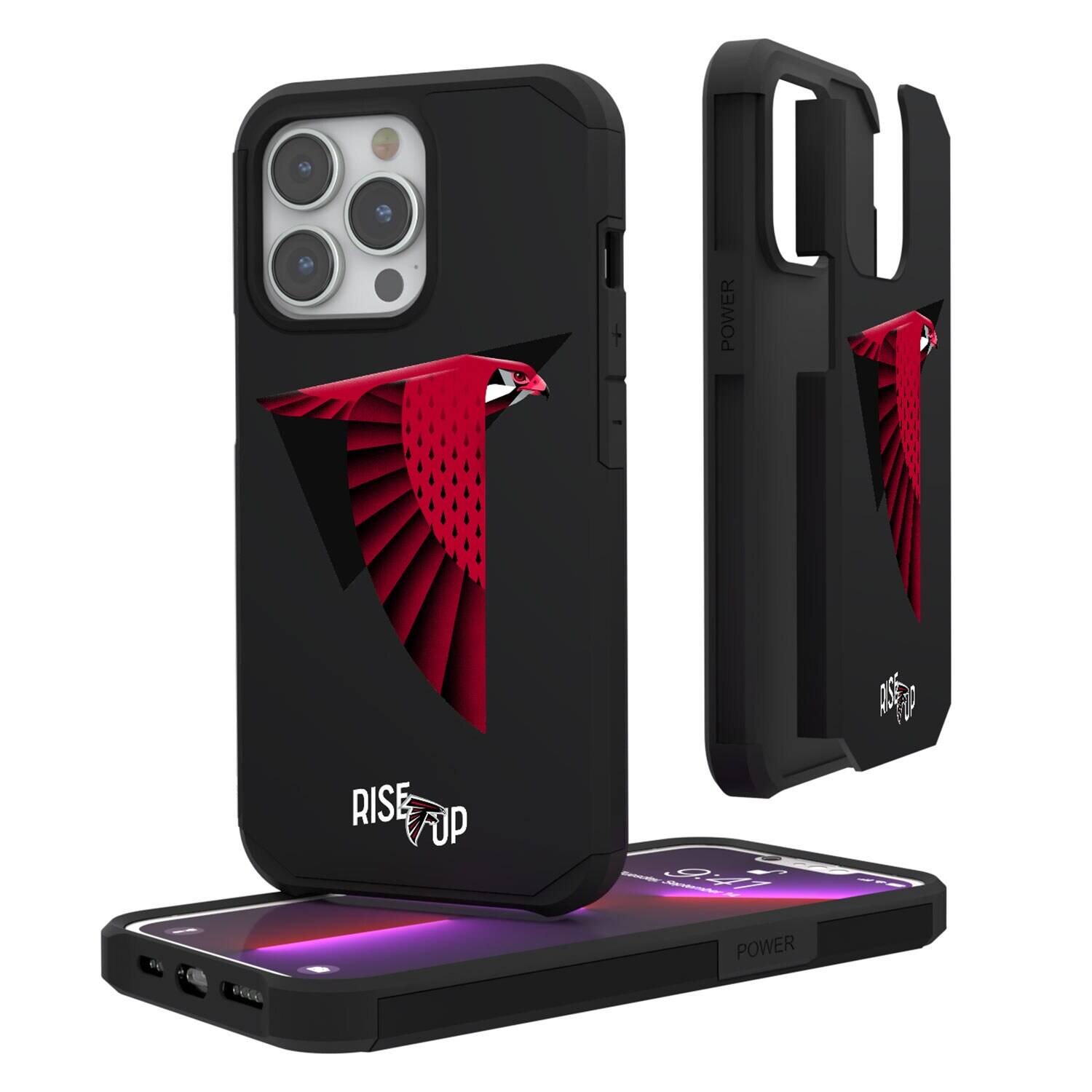 Keyscaper - NFL - Atlanta Falcons iPhone Rugged Case - 15 - Black price history on PriceWatchPro