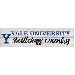Jardine - Yale Bulldogs 10'' x 40'' Logo Sign - White