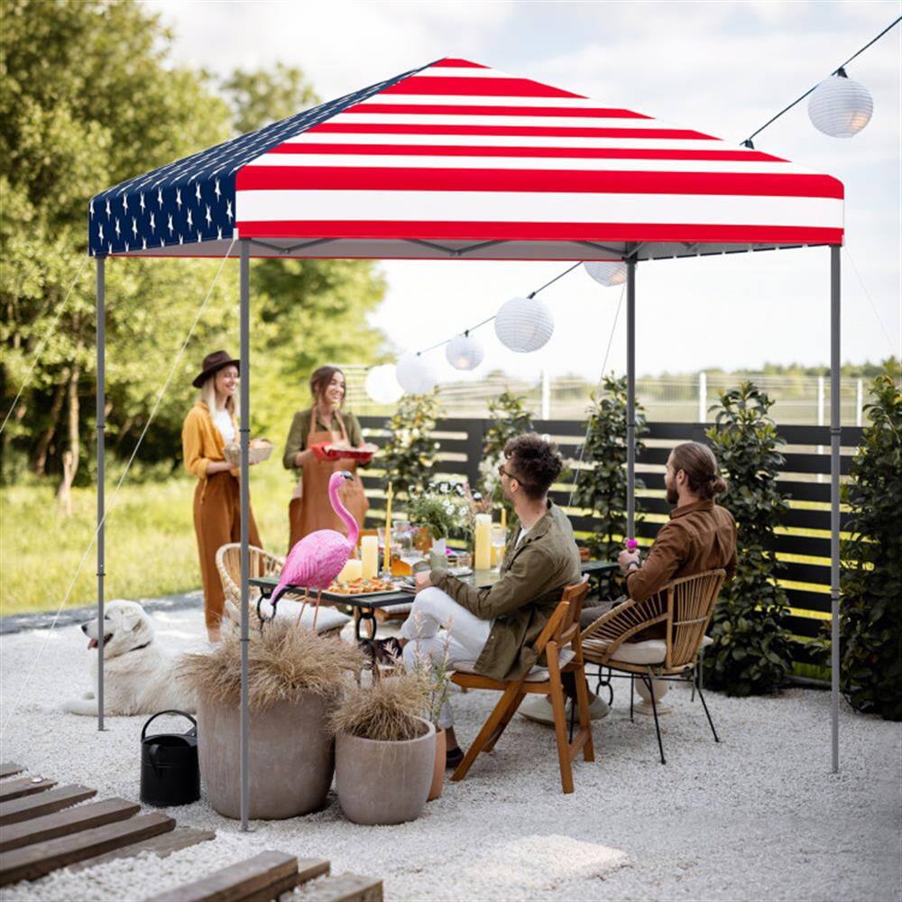 Left. Kadyn - Canopy, Outdoor Canopy Tent,6.6 x 6.6 Feet Outdoor Pop-up Canopy Tent with UPF 50+ Sun Protection-Multicolor.