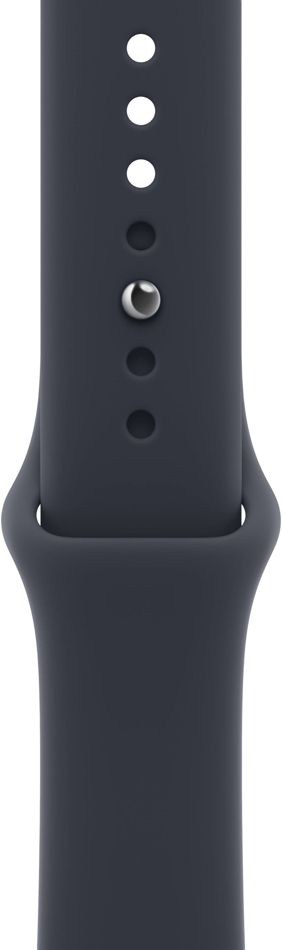 Front. Apple - 46mm Sport Band - M/L (2026) - Navy Blue.