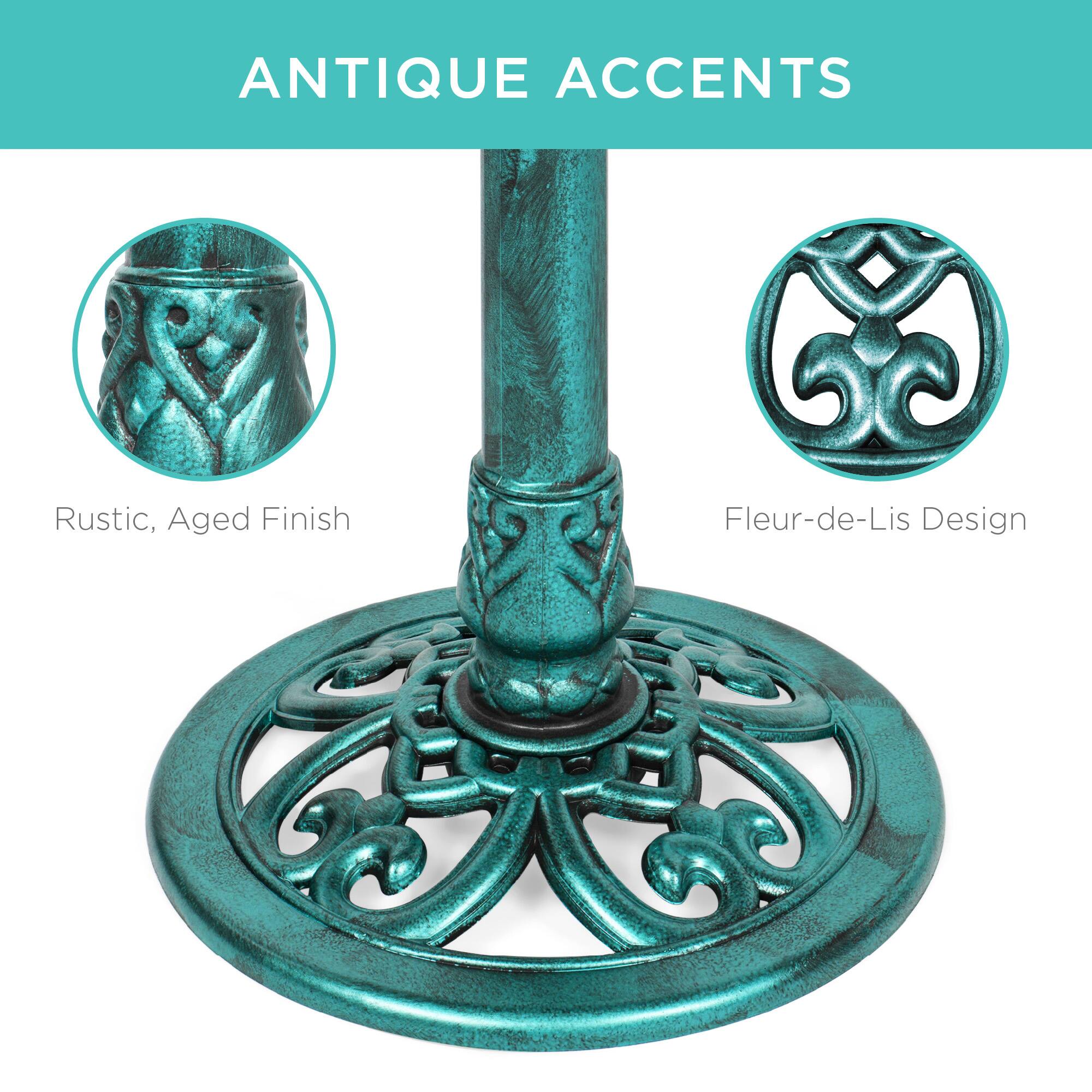 ANTIQUE ACCENTS

Rustic, Aged Finish

Fleur-de-Lis Design