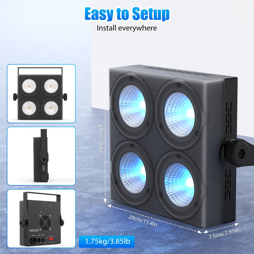 Easy to Setup  
Install everywhere  

27cm/10.6in  
29cm/11.4in  
7.5cm/2.95in  

1.75kg/3.85lb
