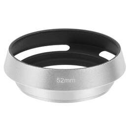 Unique Bargains - 52mm Lens Hood, Universal Metal Hollow Curved Screw-in Vented Lens Hoods for Fujifilm for Pentax - Silver