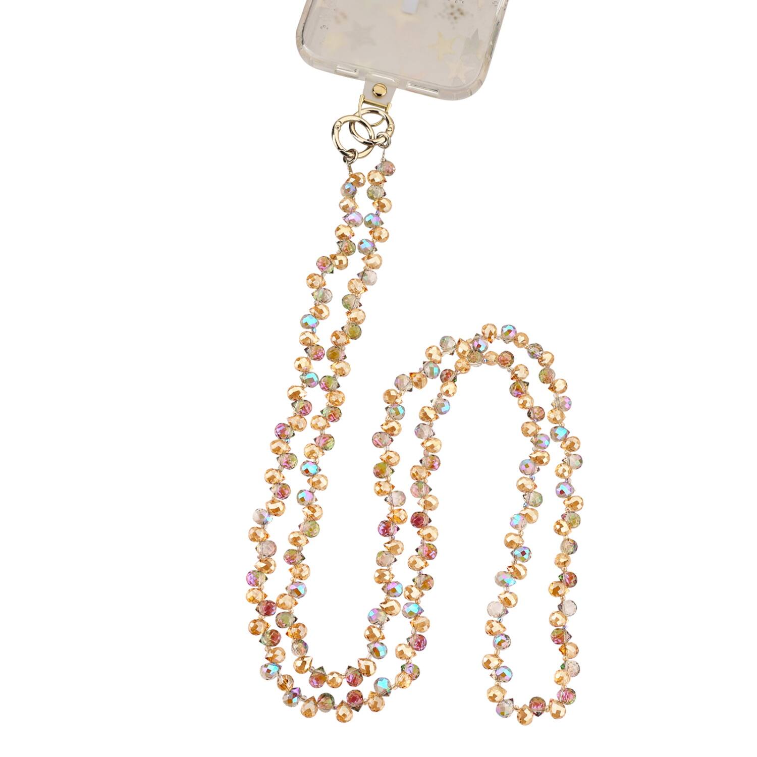 Front. Mybat - MyBat Gleaming Prism Adorn Series Beaded Crossbody Phone Strap - Multicolor - Multicolor.