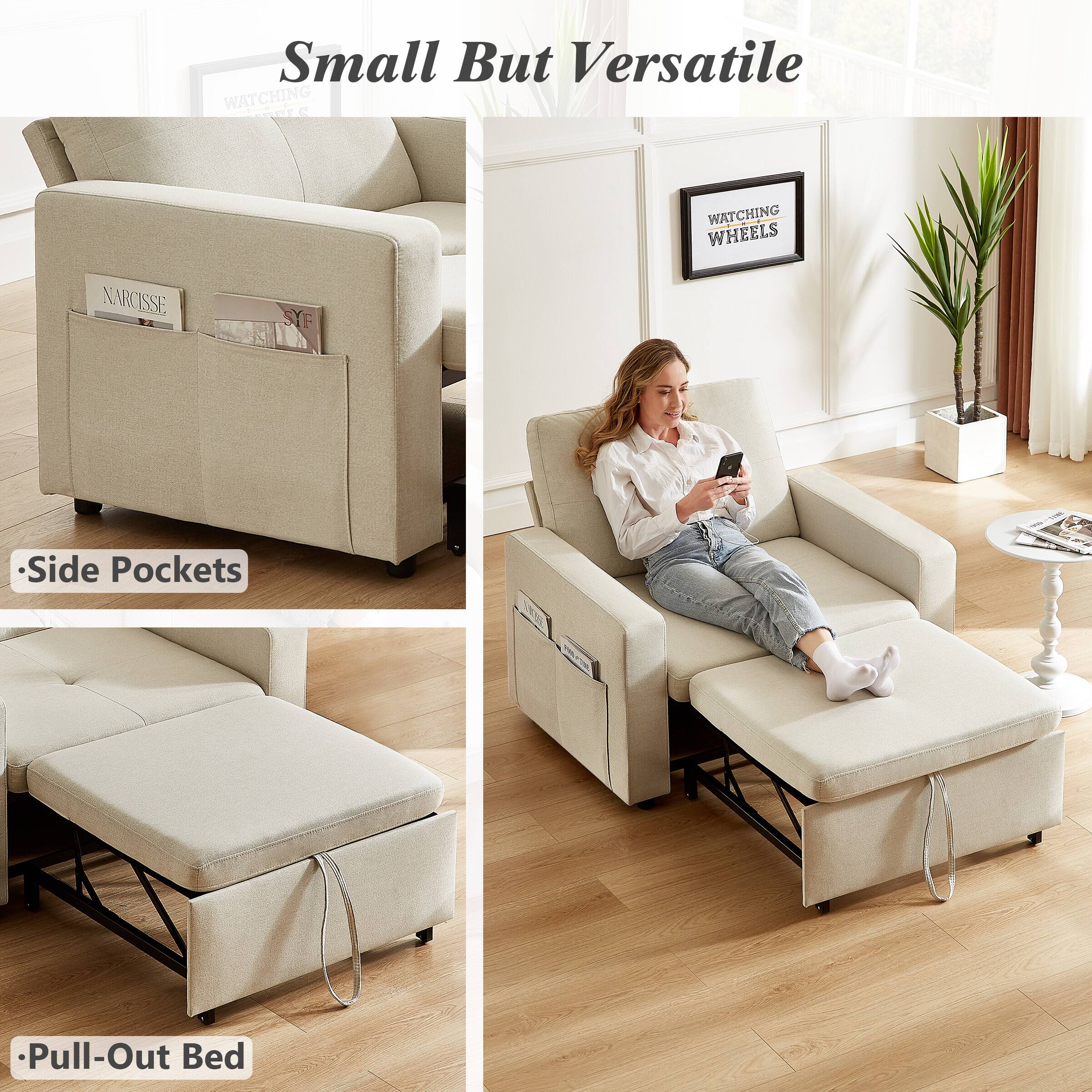 Small But Versatile

- Side Pockets
- Pull-Out Bed

WATCHING WHEELS

NARCISSE