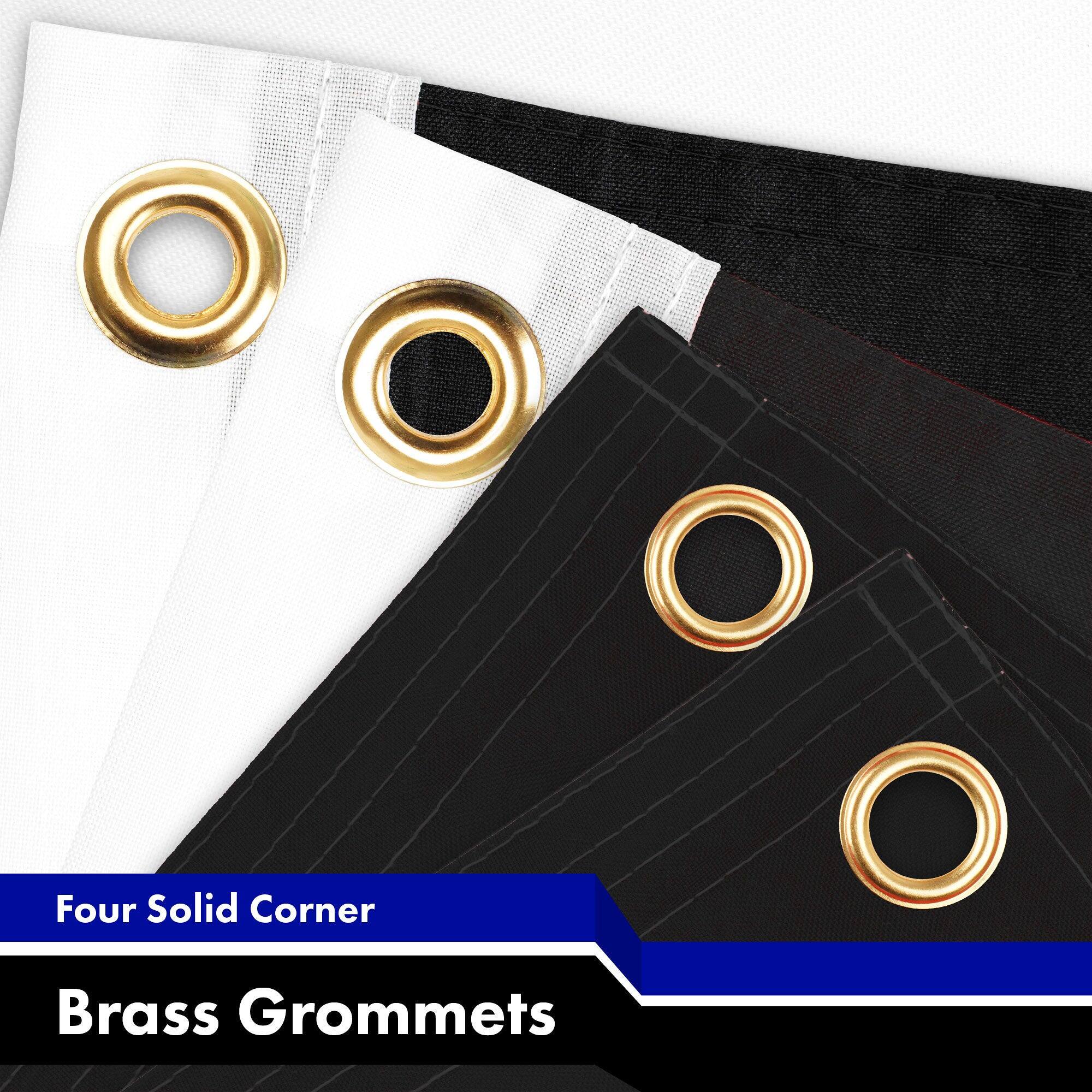 Four Solid Corner Brass Grommets