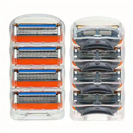 Front. Oumilen - 16PCS Shaving Razor Blades For Men Smooth Shaving To Shave Beard Blades.