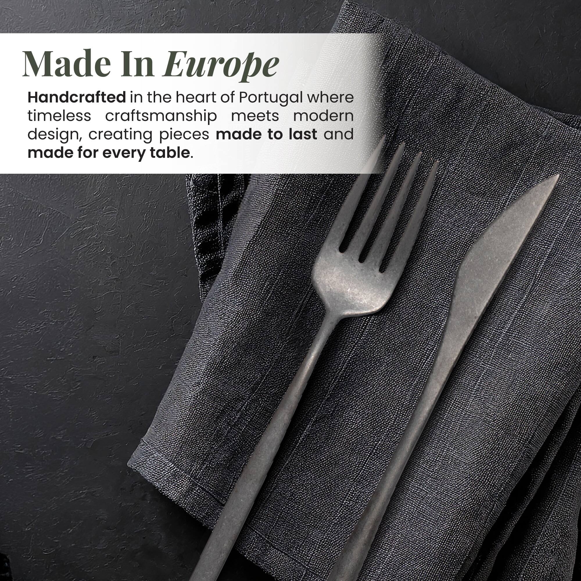 Made In Europe

Handcrafted in the heart of Portugal where timeless craftsmanship meets modern design, creating pieces made to last and made for every table.