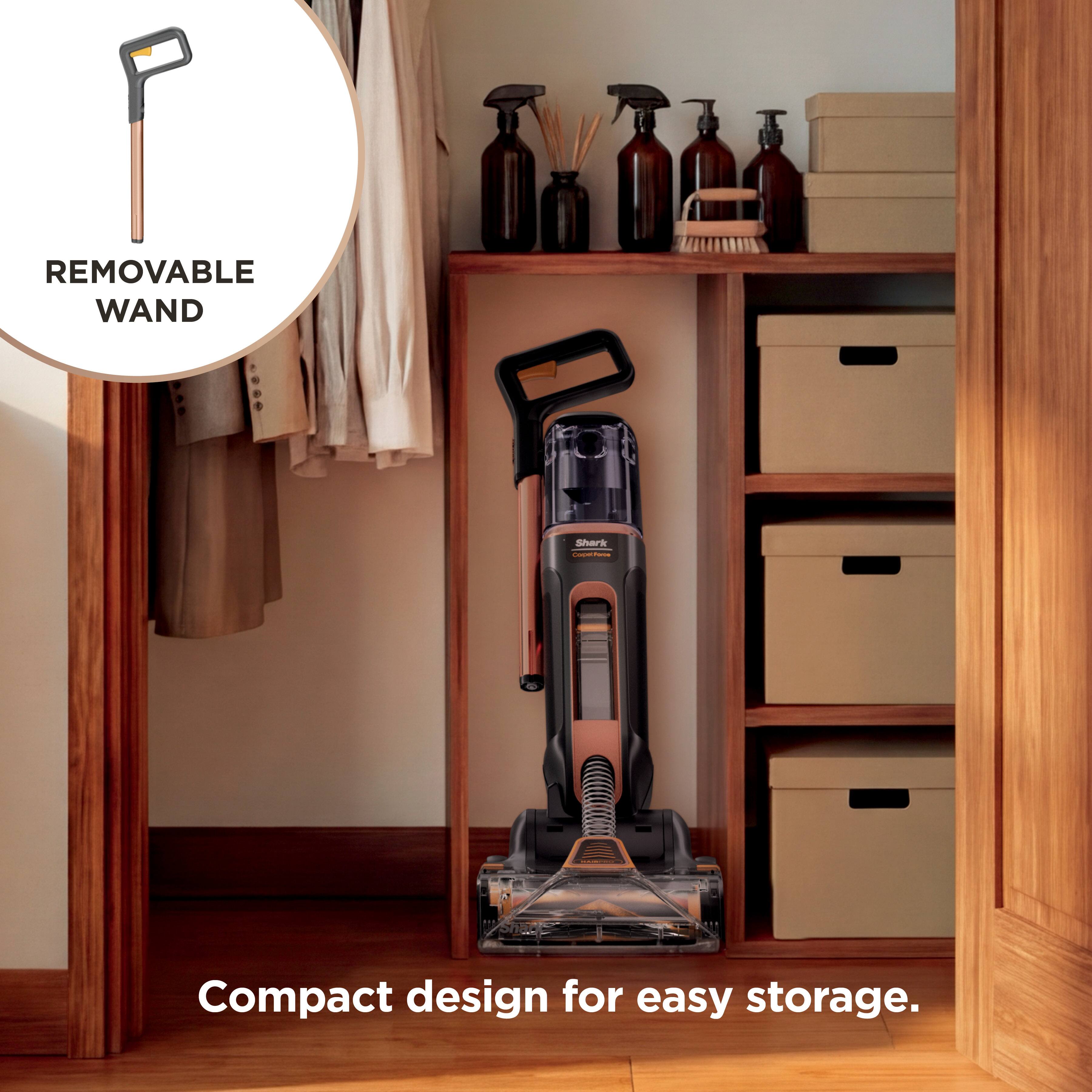 REMOVABLE WAND Shark | Compact design for easy storage.