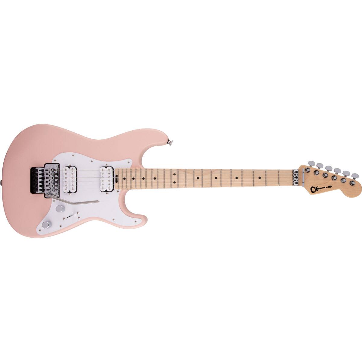 Alt View 9. Charvel - Charvel Pro-Mod So-Cal Style 1 HH FR M Electric Guitar, Maple Fretboard, Satin Shell Pink.