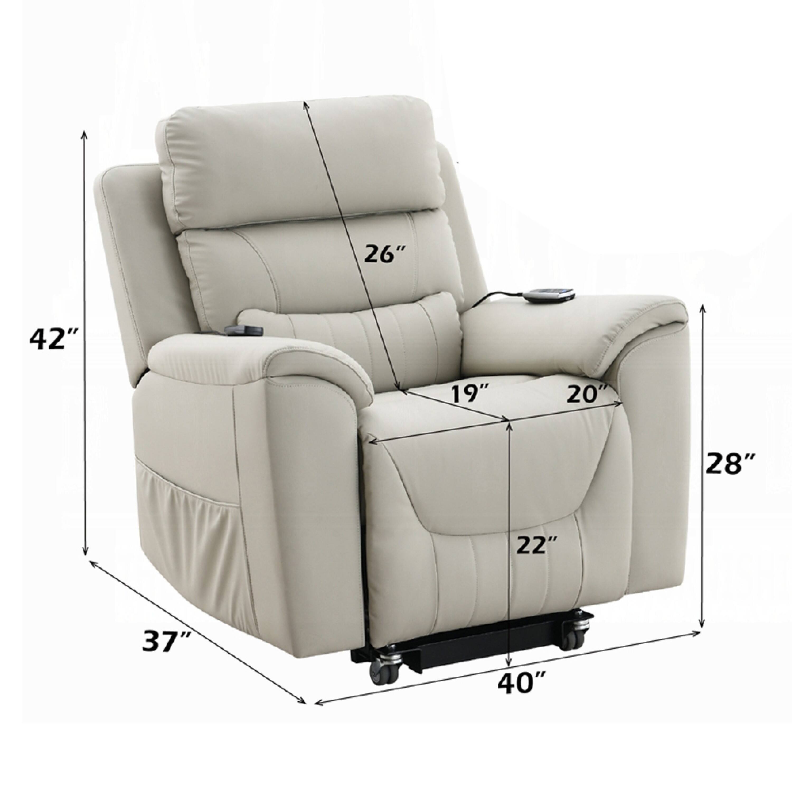 Sure, here are the dimensions grouped and corrected from the image:

- **Height:** 42"
- **Width:** 40"
- **Depth:** 37"
- **Seat Height:** 26"
- **Seat Depth:** 22"
- **Armrest Height:** 28"
- **Back Height:** 26"
- **Seat Width:** 19"
- **Armrest Width:** 20"