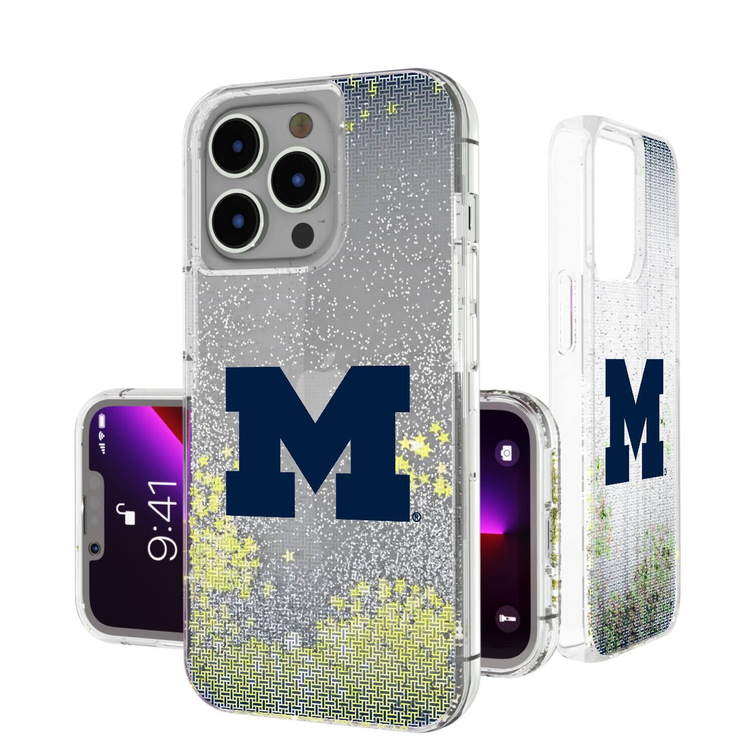 Keyscaper - NCAA - Michigan Wolverines Linen Logo iPhone Glitter Case - 16 - Multicolor price history on PriceWatchPro