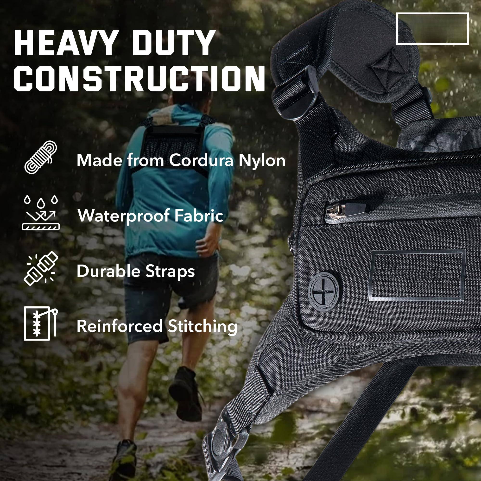 HEAVY DUTY CONSTRUCTION

- Made from Cordura Nylon
- Waterproof Fabric
- Durable Straps
- Reinforced Stitching
