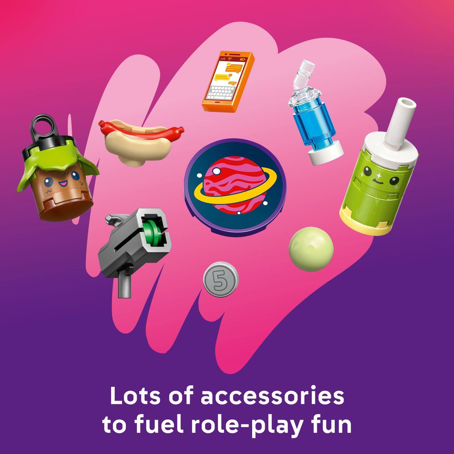 Lots of accessories to fuel role-play fun
