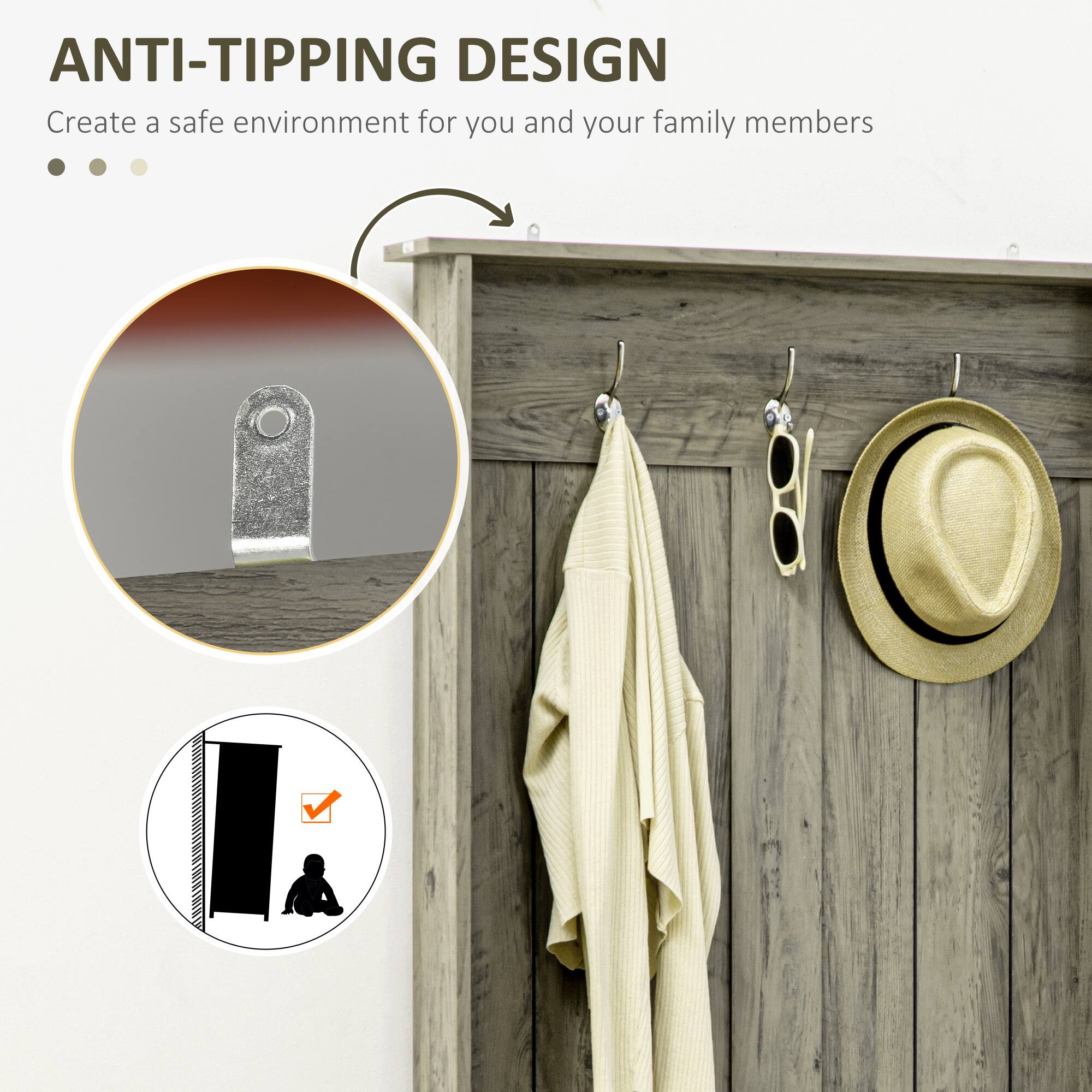 ANTI-TIPPING DESIGN  
Create a safe environment for you and your family members