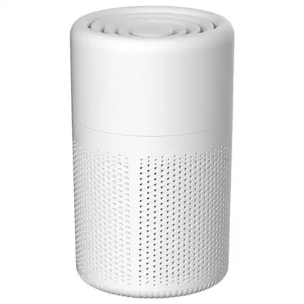 Front. Cluzine - Desktop Air Purifier with HEPA Filter, Formaldehyde Removal, Aromatherapy Function for Bedroom Office.