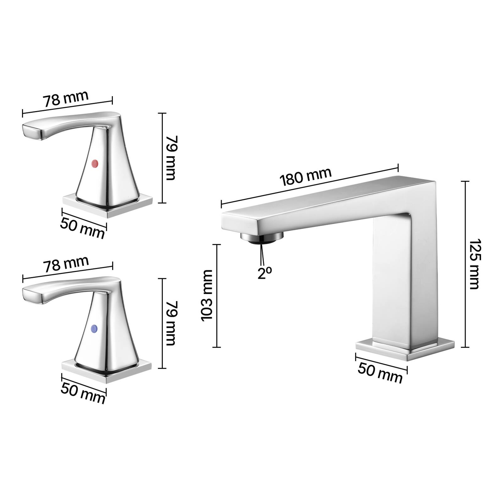 78 mm  
79 mm  
180 mm  
50 mm  
78 mm  
50 mm  
79 mm  
103 mm  
125 mm