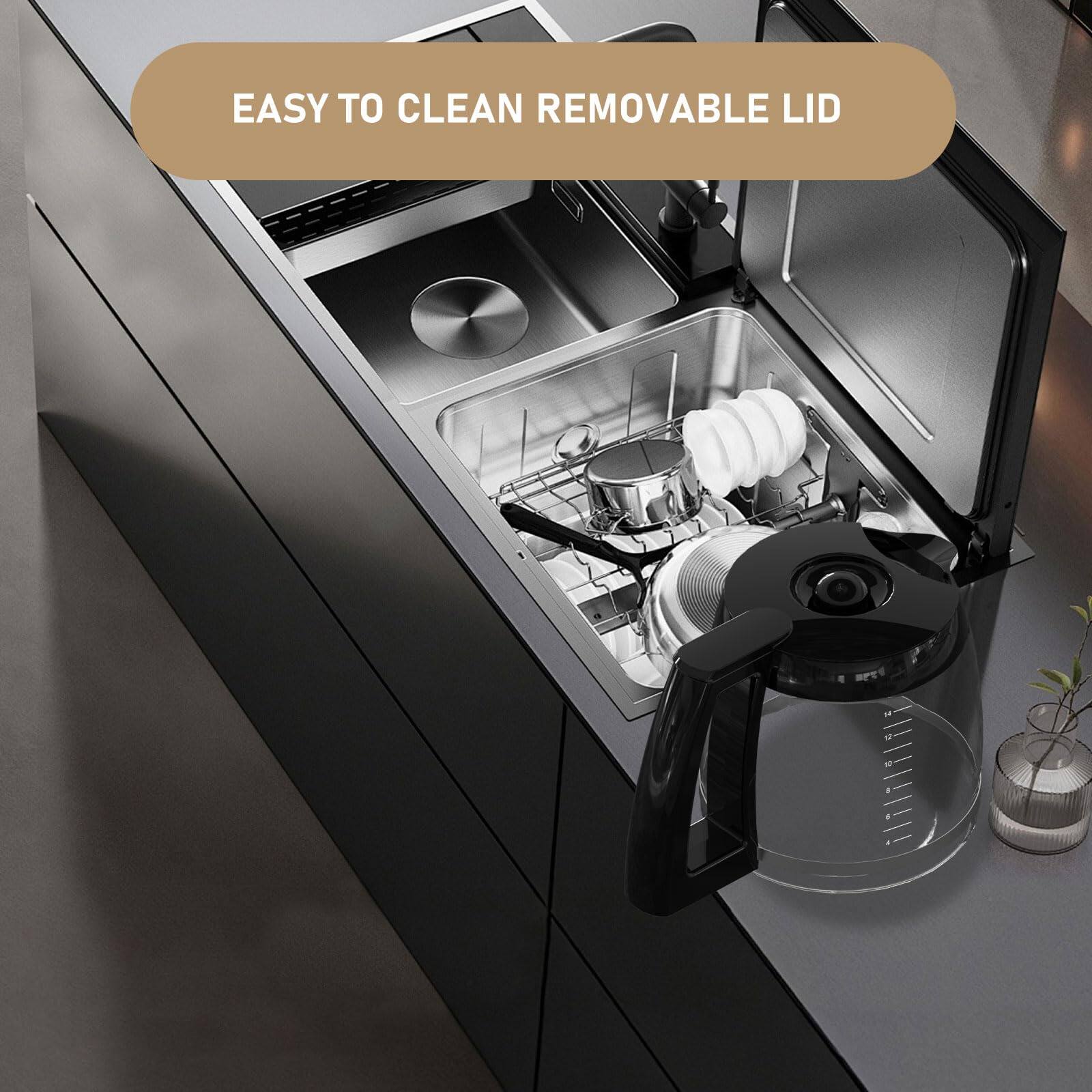 EASY TO CLEAN REMOVABLE LID