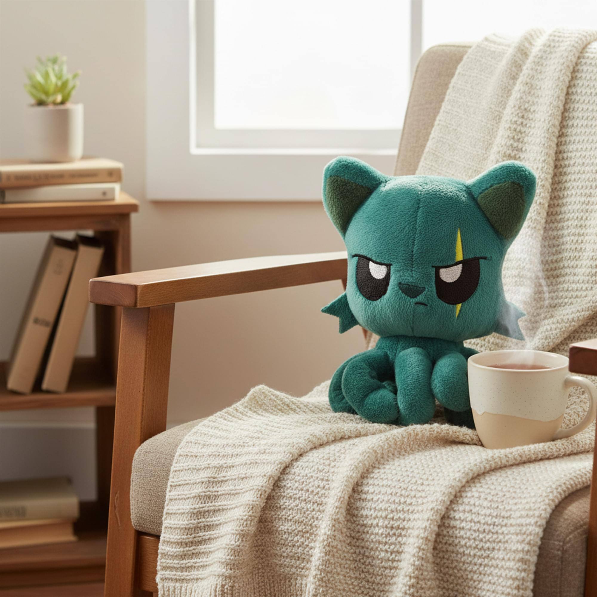 Alt View 2. Tentacle Kitty - Tentacle Kitty Campaign Critters Tough Little One Plush - Blue.