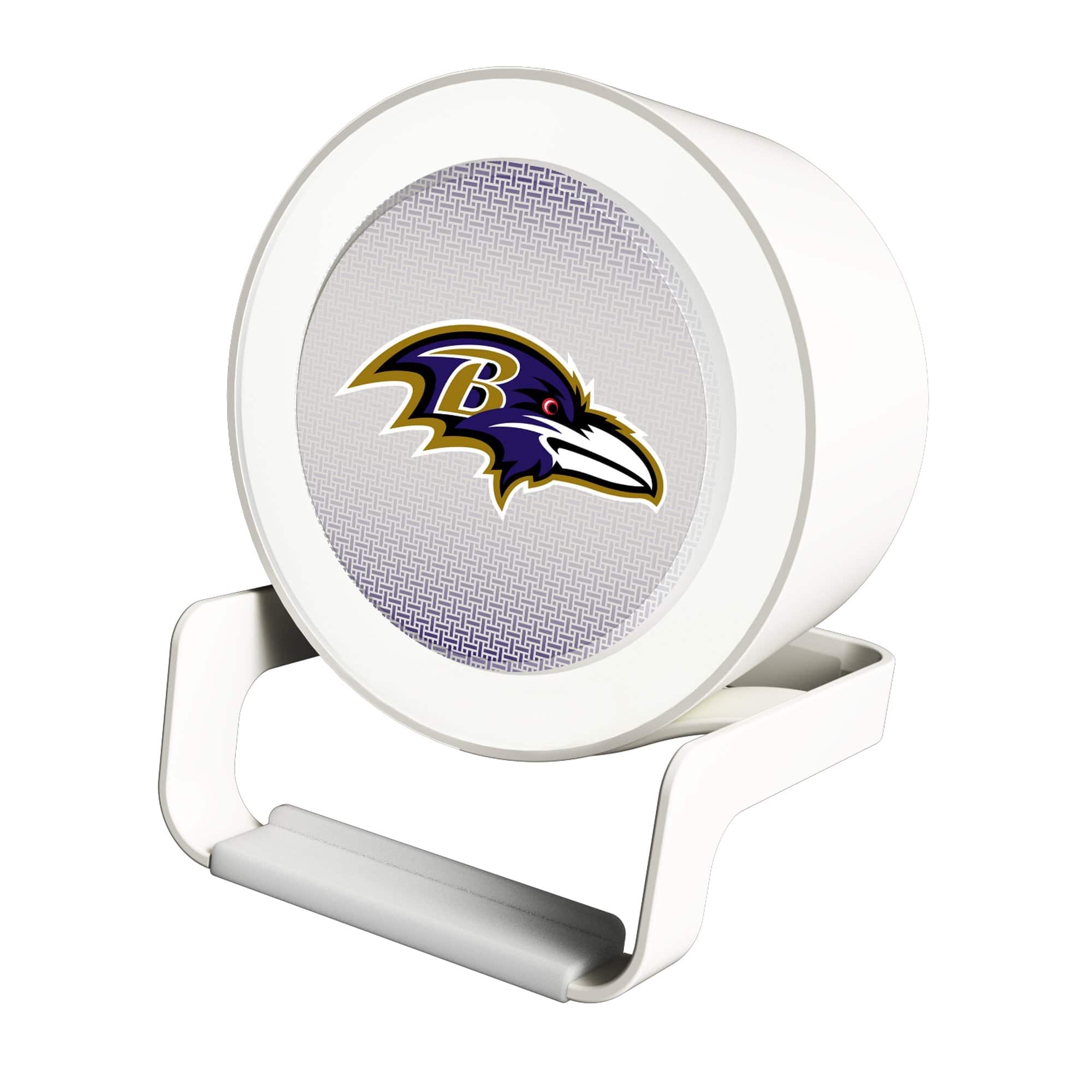 Keyscaper - Baltimore Ravens Linen Print Nightlight Charger & Bluetooth Speaker - White