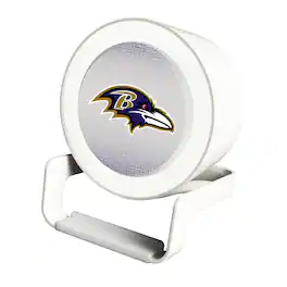 Keyscaper - Baltimore Ravens Linen Print Nightlight Charger & Bluetooth Speaker - White
