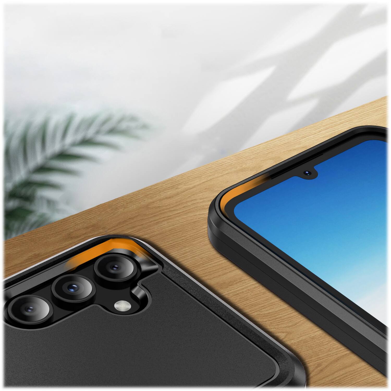 Alt View 13. SaharaCase - ArmorPro Kickstand Case for Samsung Galaxy A15 5G - Black.