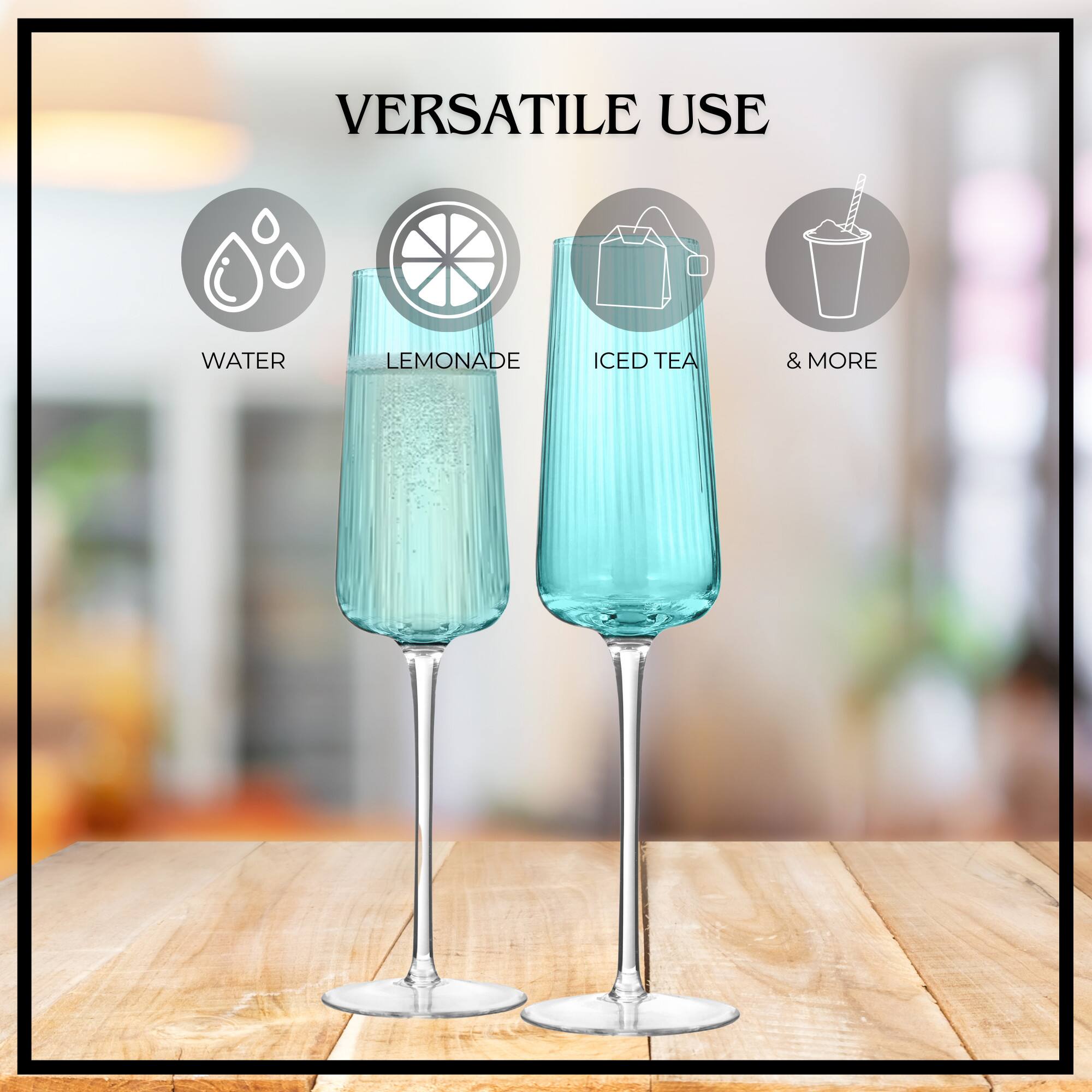 VERSATILE USE  
WATER  
LEMONADE  
ICED TEA  
& MORE